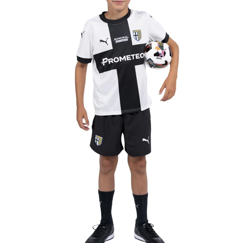 Pantaloncini Junior Gara Home Neri 24/25 - Parma Calcio - Image 3